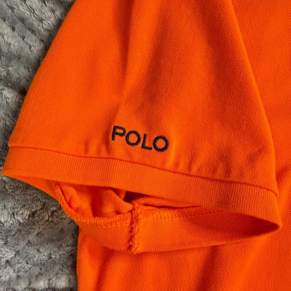Polo Ralph Lauren Mens XXL Orange Big Pony Crest Classic Fit Polo Shirt - Picture 6 of 8